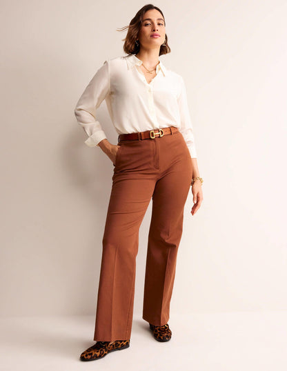 Brompton Bi-stretch Pants-Cognac