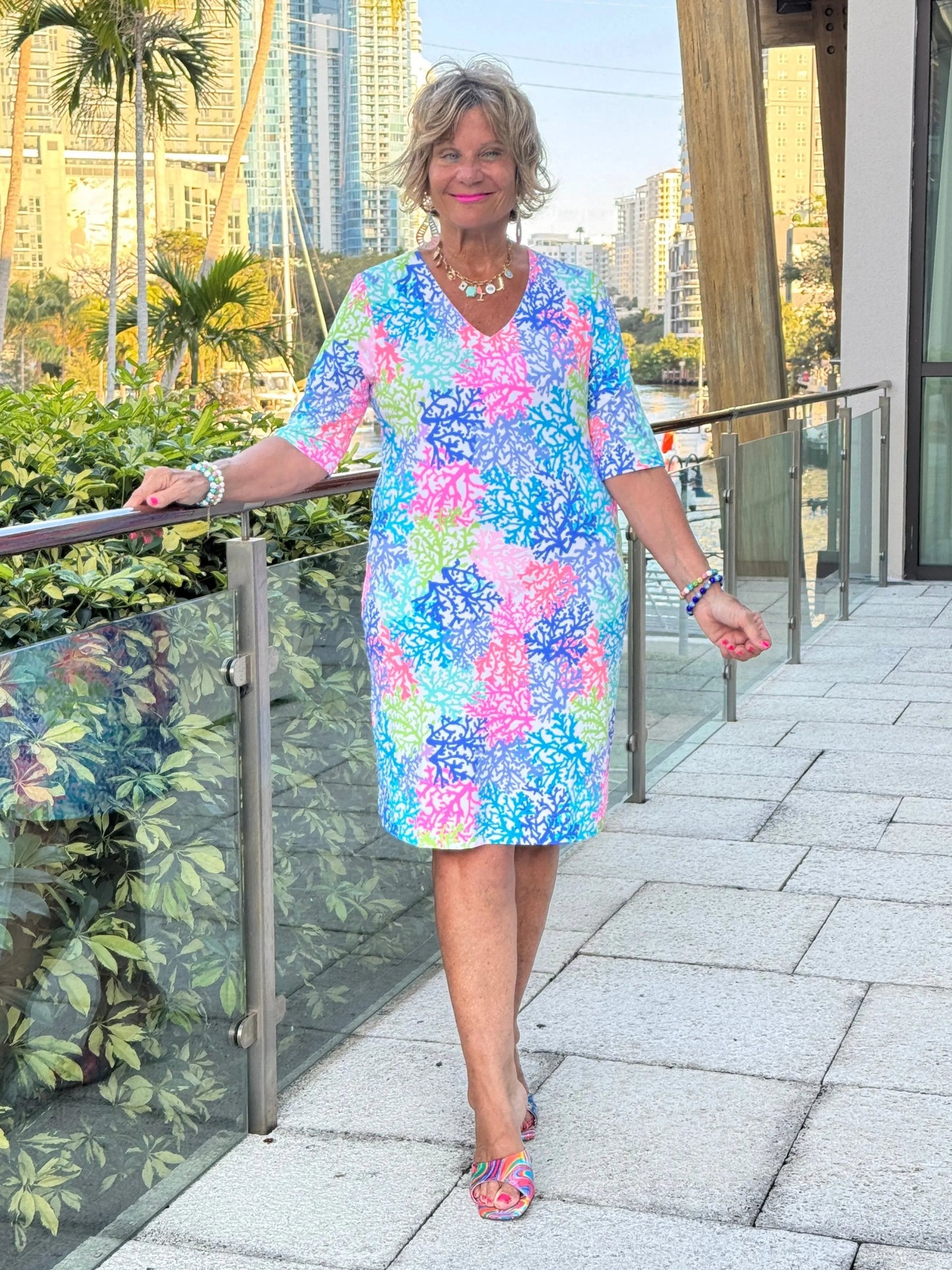 SALINA REEF ELBOW DRESS