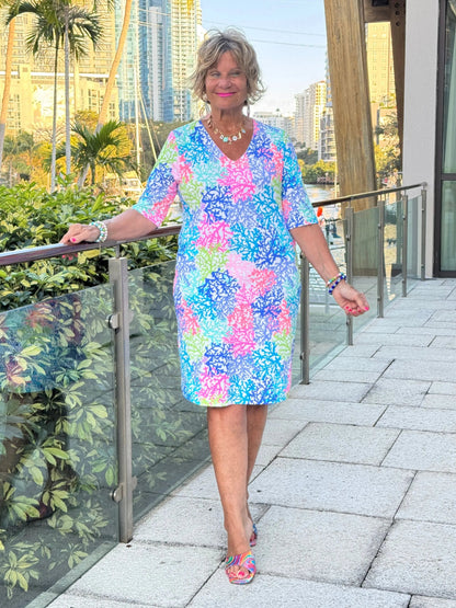SALINA REEF ELBOW DRESS