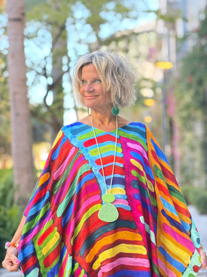 Multi Stripes Modal Kaftan