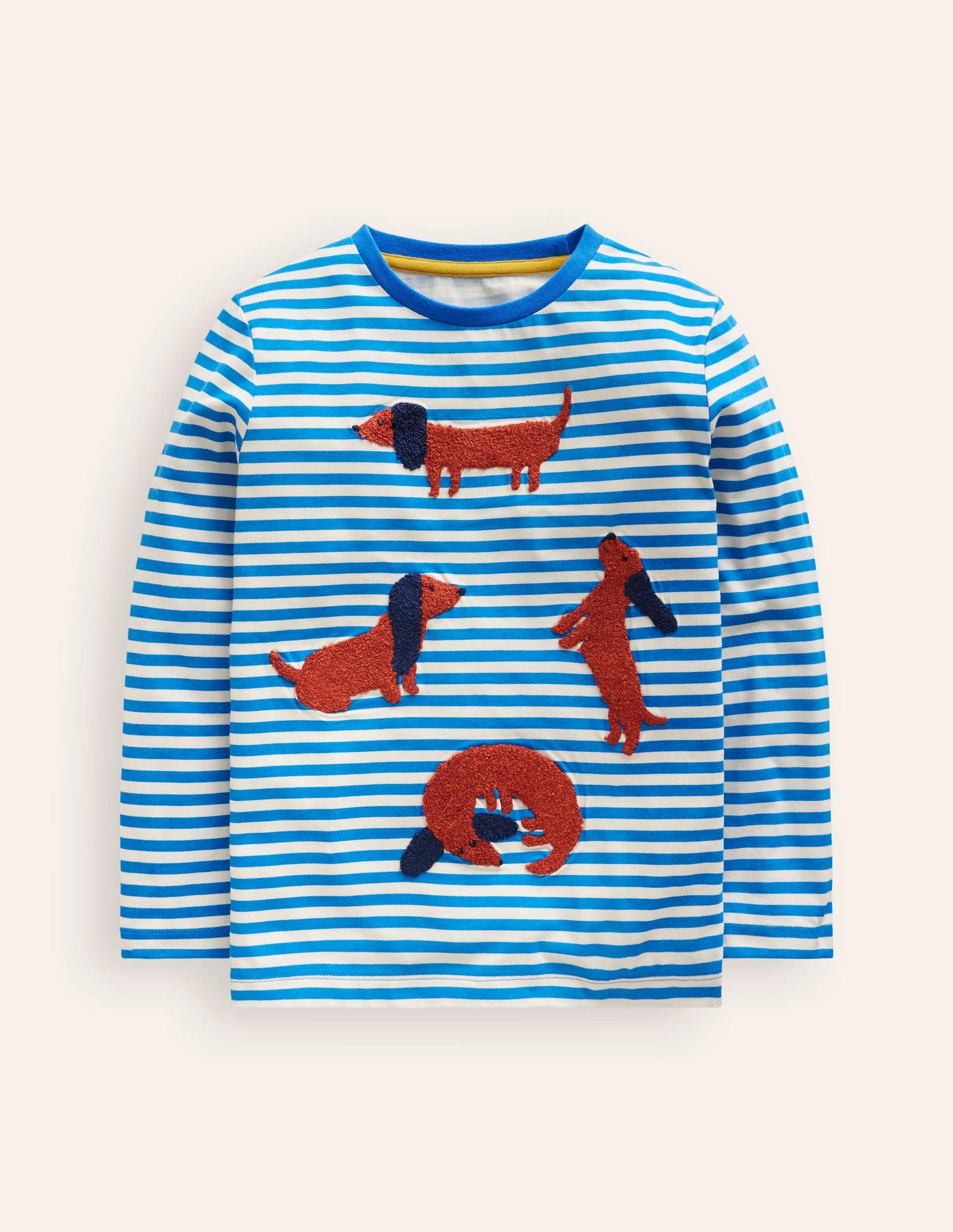 Boucle T-Shirt-Greek Blue Dogs