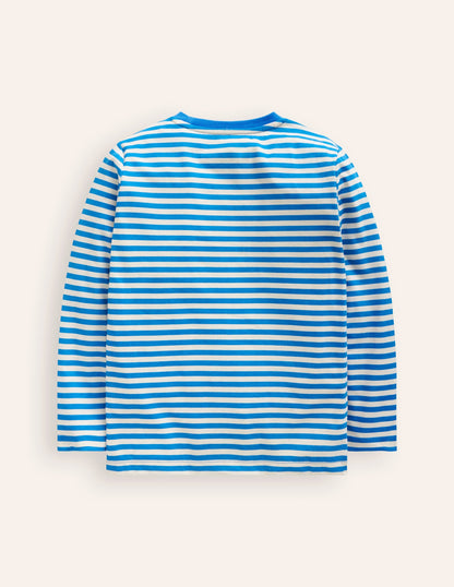 Boucle T-Shirt-Greek Blue Dogs