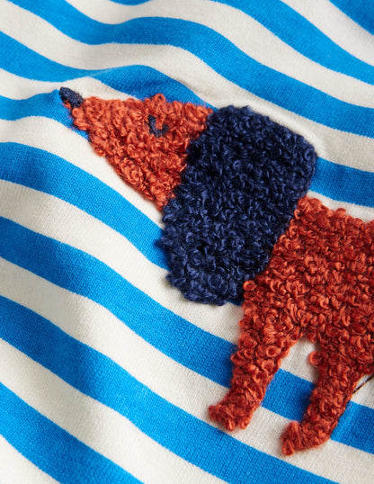 Boucle T-Shirt-Greek Blue Dogs