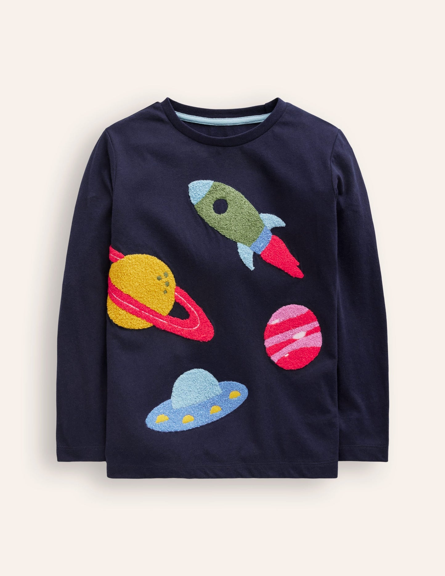 Boucle T-Shirt-College Navy Planets