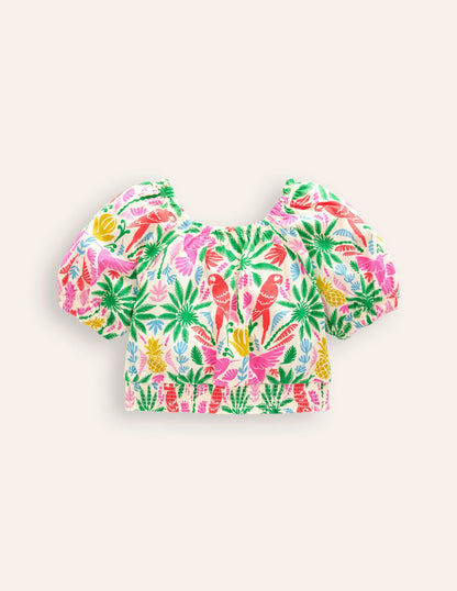 Bubble Top-Multi Rainbow Palm