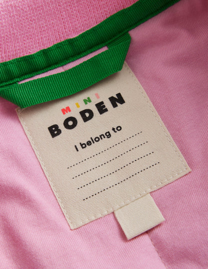 Borg Mix Bomber Jacket-Ivory / Colourblock Spot