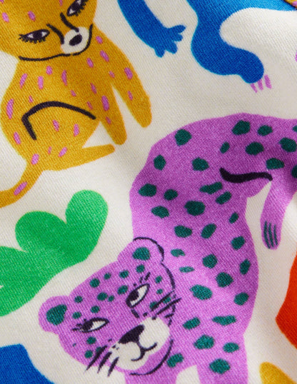 Biker Shorts-Multi Safari Friends