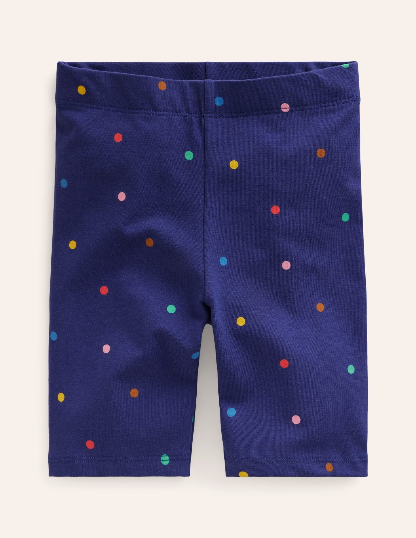 Biker Shorts-Starboard Blue Confetti Spot