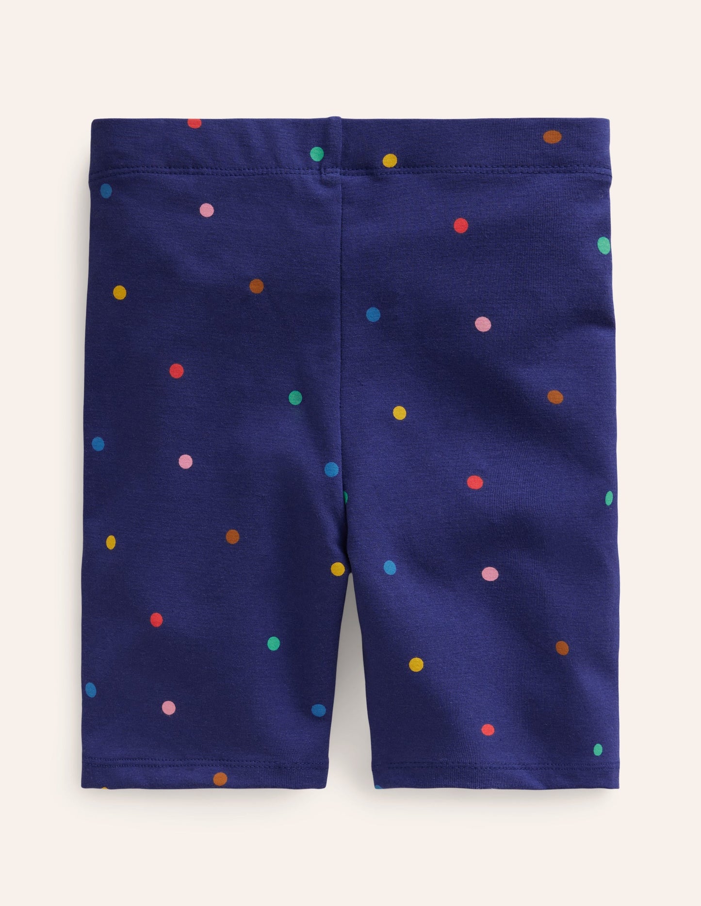 Biker Shorts-Starboard Blue Confetti Spot