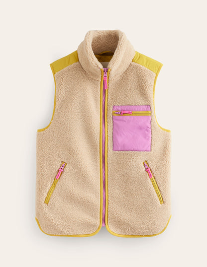 Borg Vest-Mulberry, Antique Moss