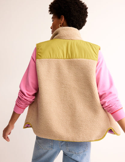 Borg Vest-Mulberry, Antique Moss