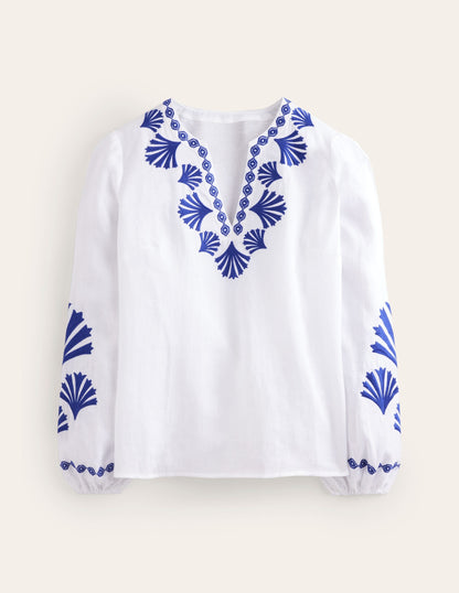 Bonnie Linen Top-Surf the Web, Shells