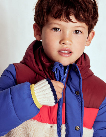 Borg Mix Jacket-Multi