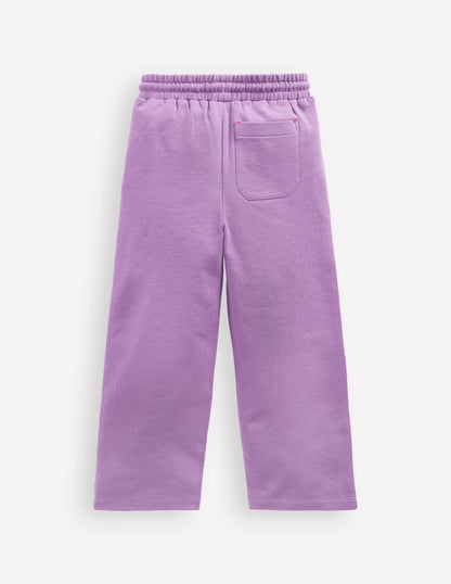 Bobbie Appliqué Sweatpants-Aster Purple Apples