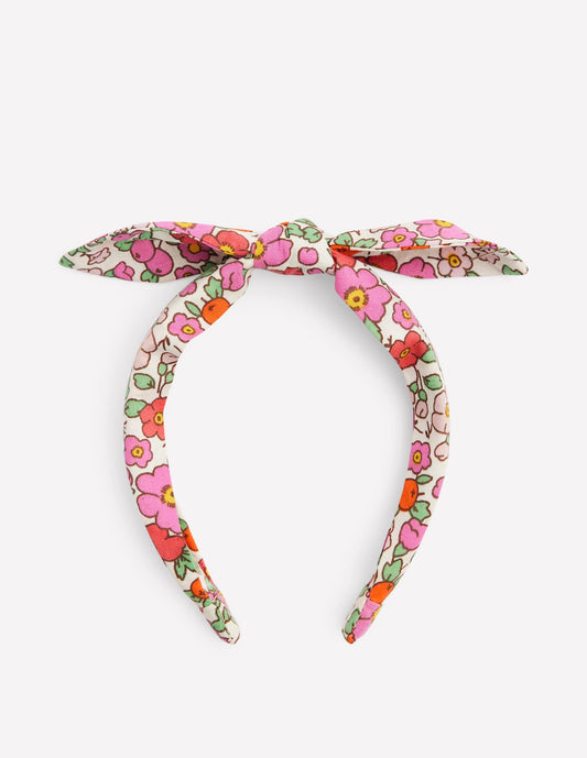 Bow Headband-Apple blossom
