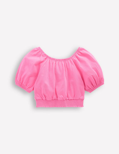 Bubble Top-Rose Pink