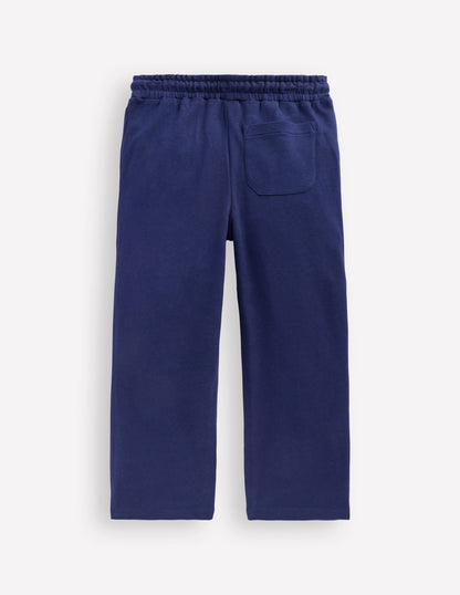 Bobbie Appliqué Sweatpants-College Navy Hearts