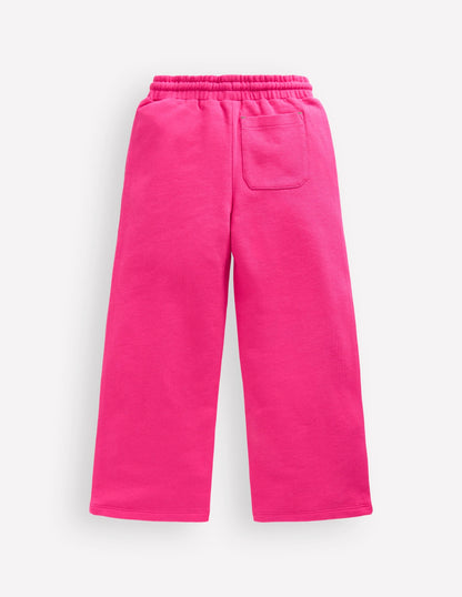 Bobbie Appliqué Sweatpants-Raspberry Pink Flowers