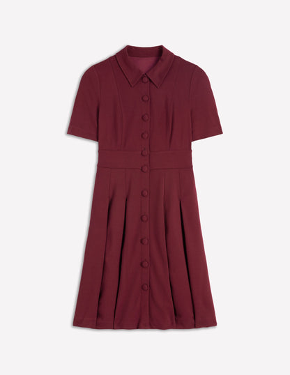 Bridget Ponte Short Dress-Deep Wisteria