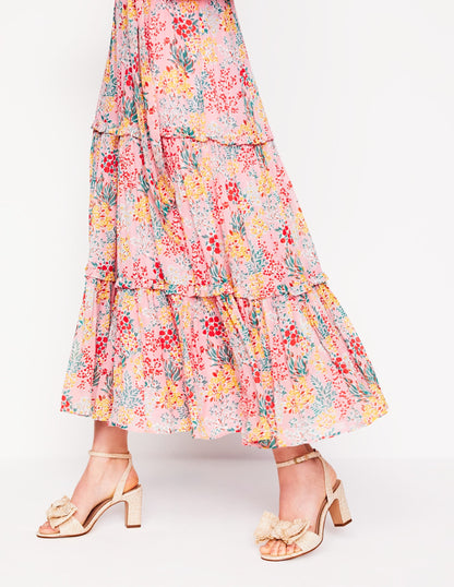 Bow Heeled Sandals-Natural