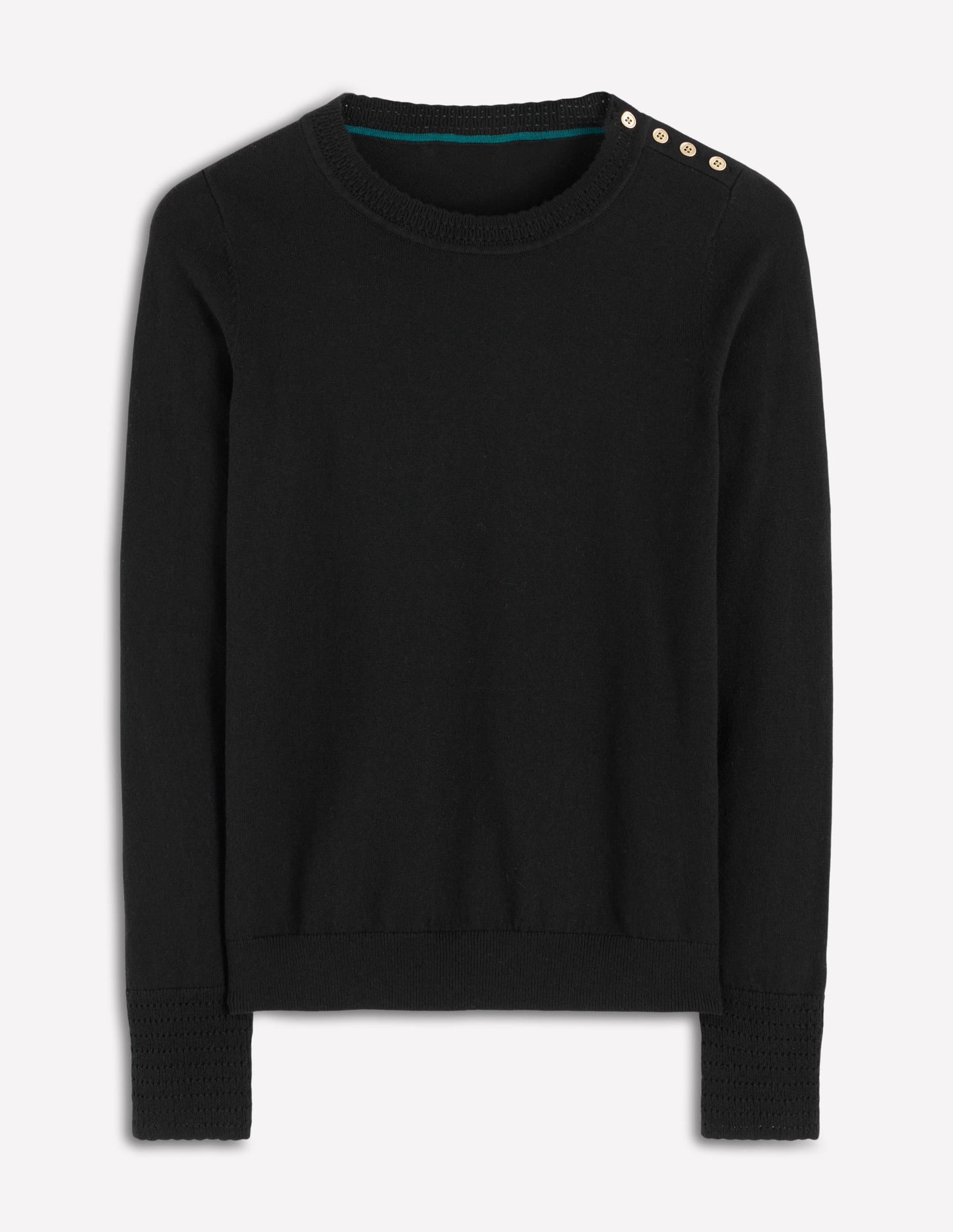 Briony Stitch Sweater-Black