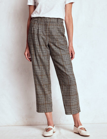 Bloomsbury Wool Pants-Blue and Grey Prince of Wales
