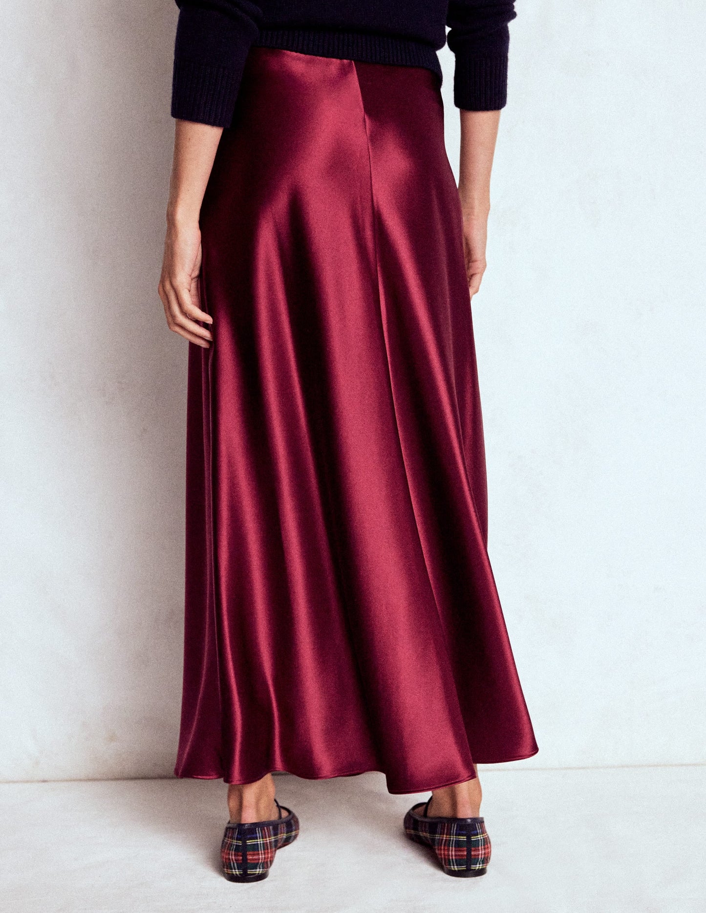 Bias Cut Slip Skirt-Port