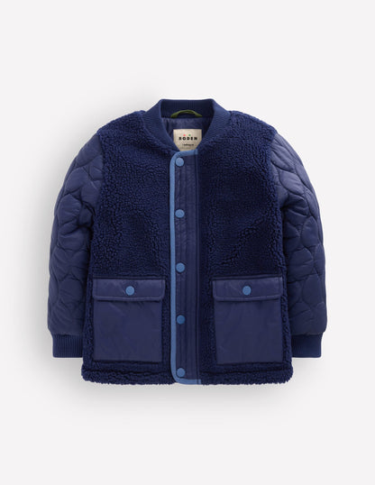 Borg Bomber Jacket-Medieval Blue