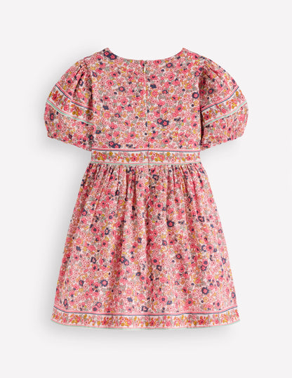 Bow Front Woven Dress-Soft Ivory Flowerbed