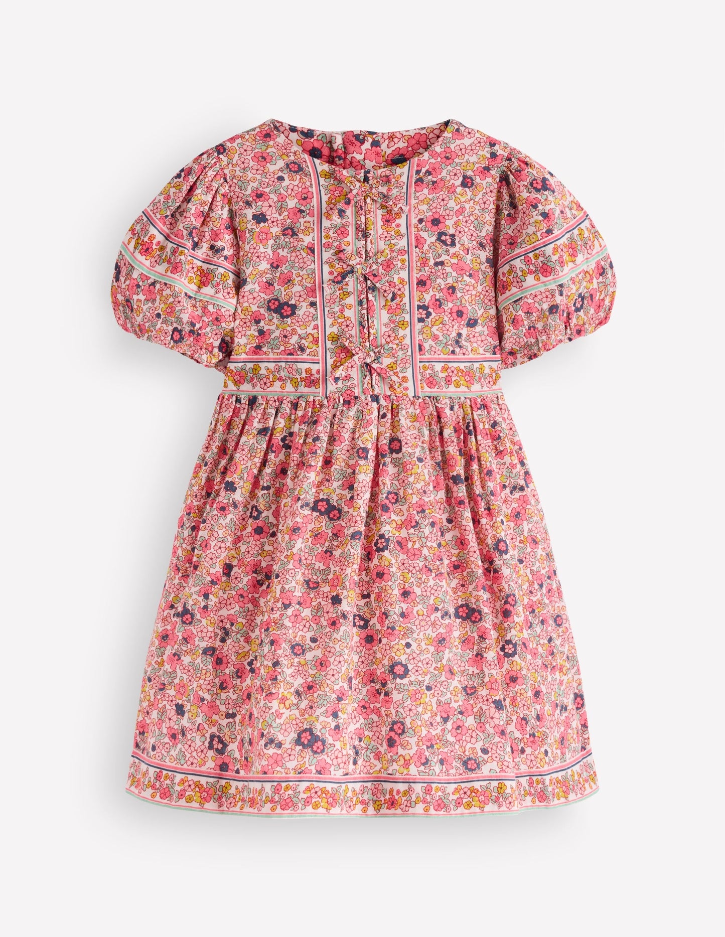 Bow Front Woven Dress-Soft Ivory Flowerbed