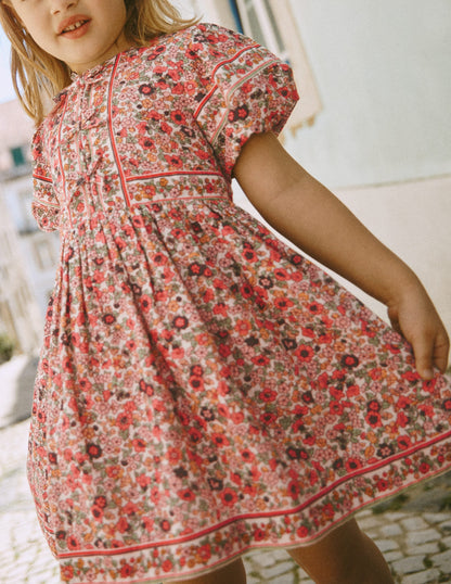 Bow Front Woven Dress-Soft Ivory Flowerbed