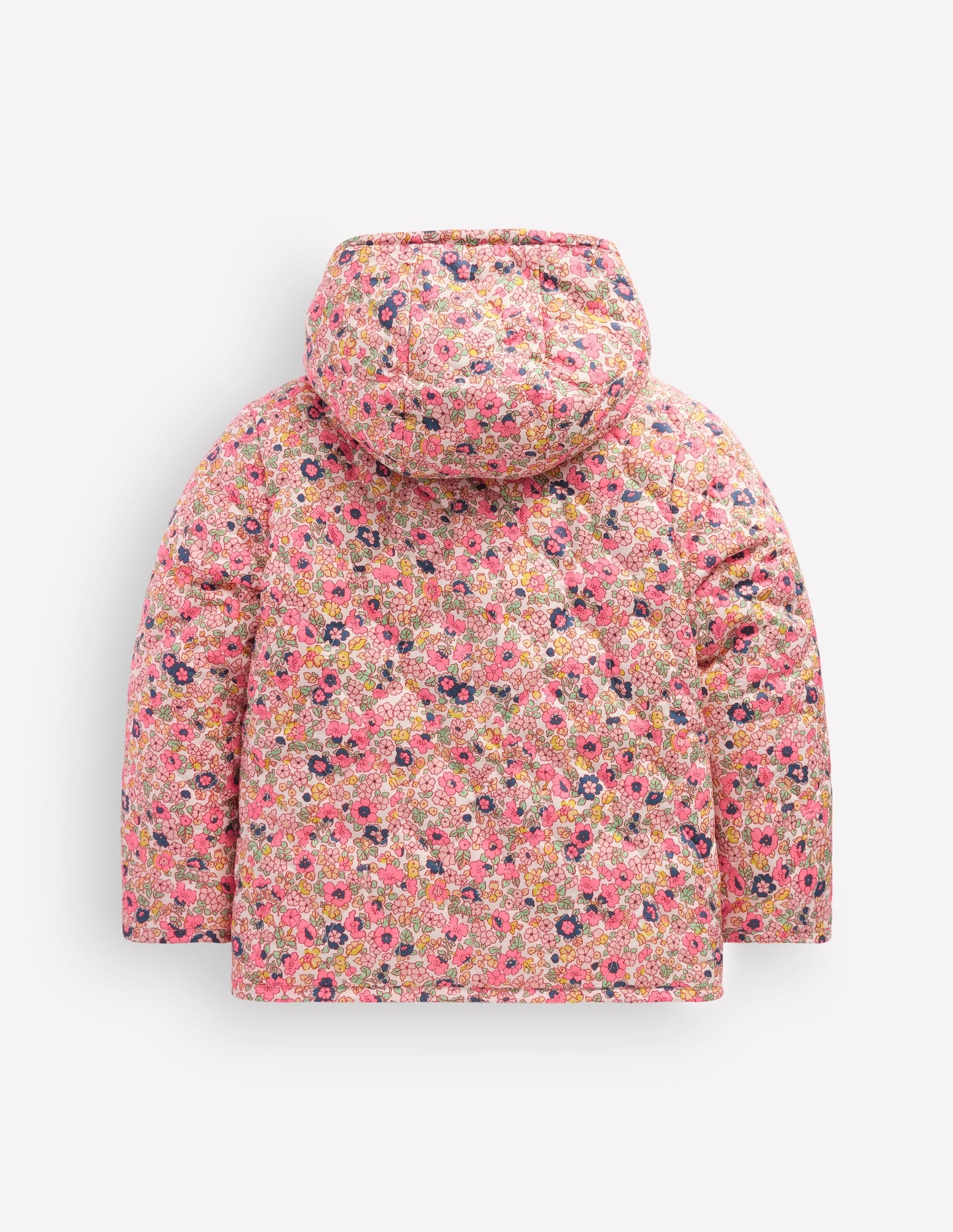 Borg Padded Jacket-Pink Flowerbed