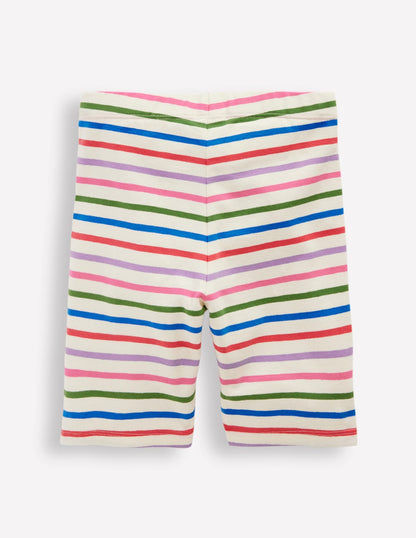 Biker Shorts-Multi Stripe