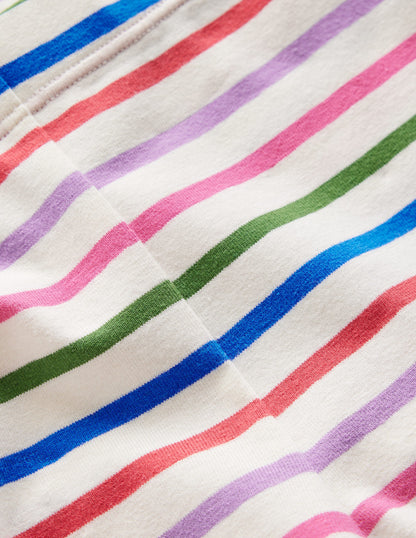 Biker Shorts-Multi Stripe