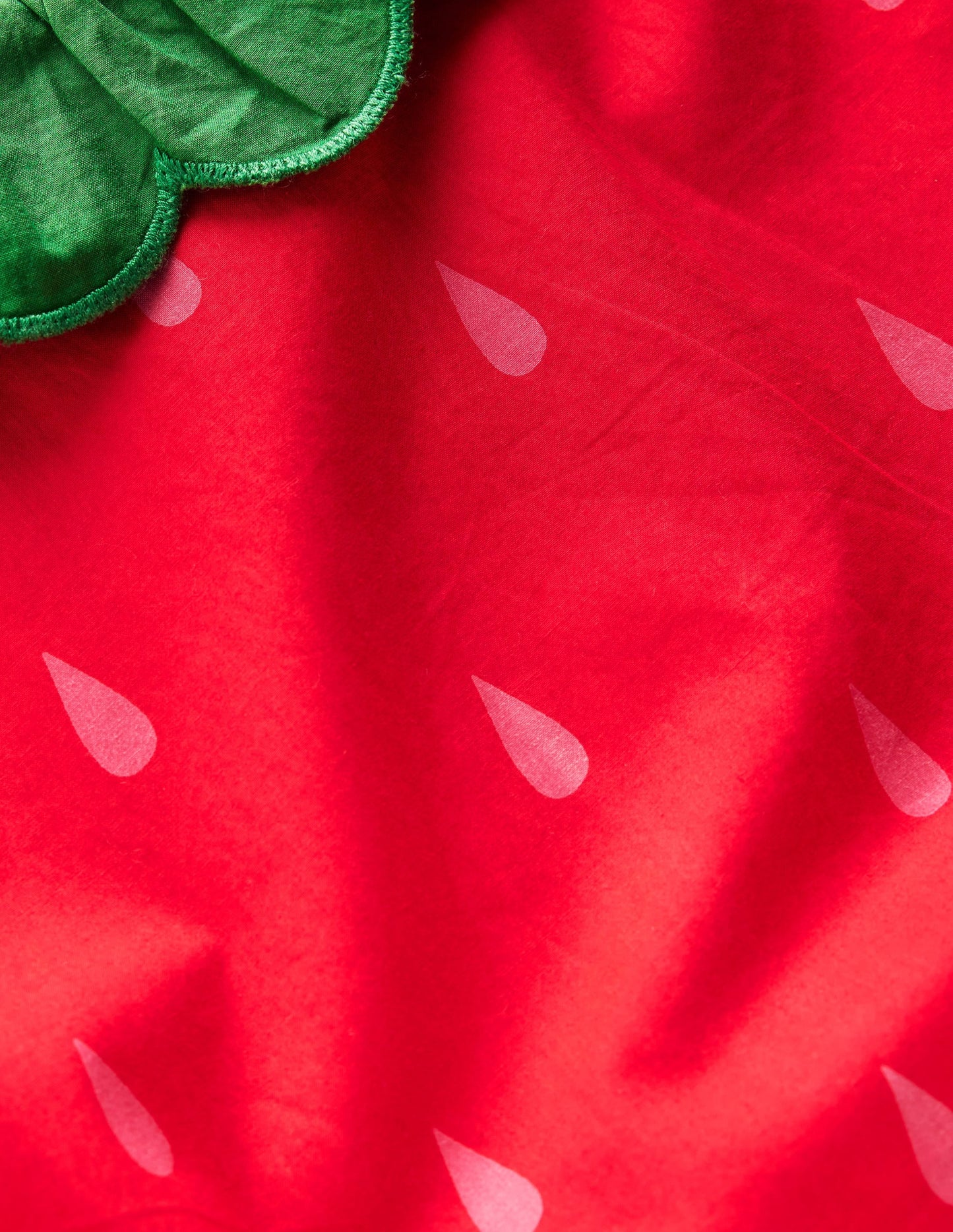 Bubble Hem Dress-Poppy Red Strawberry