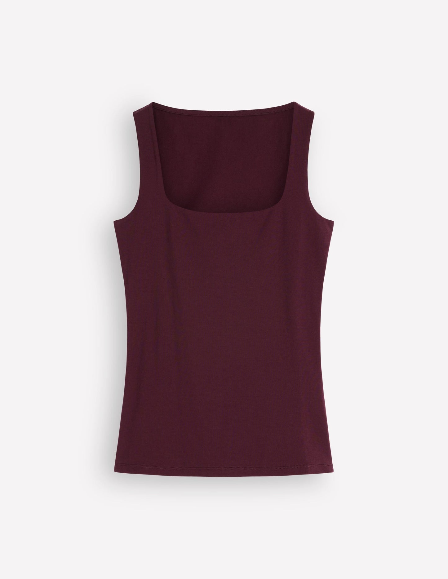 Brooke Double Layer Tank-Dark Cherry