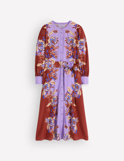 Blouson Sleeve Occasion Dress-Multi, Super Bloom