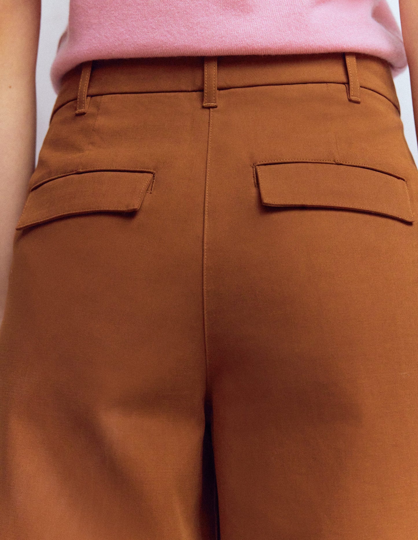 Bloomsbury Cotton Pants-Russet