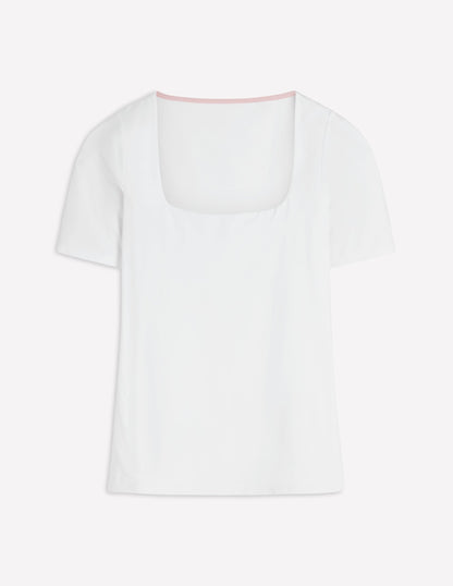 Brooke Double Layer T-shirt-White