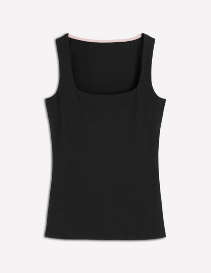 Brooke Double Layer Tank-Black
