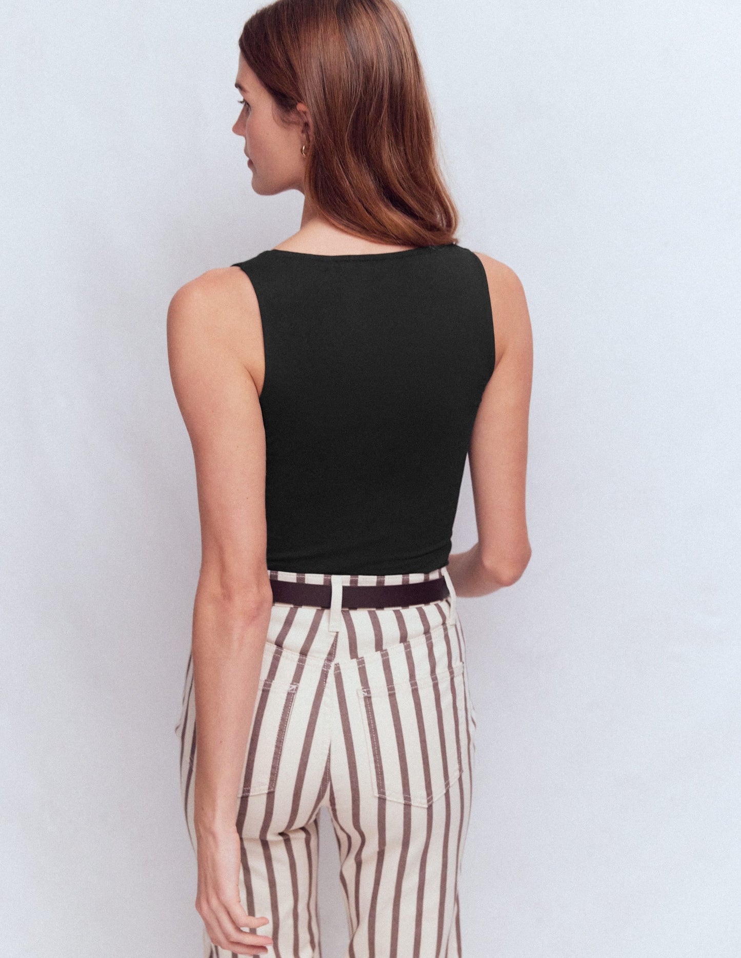 Brooke Double Layer Tank-Black