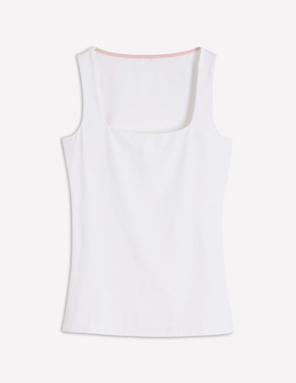 Brooke Double Layer Tank-White