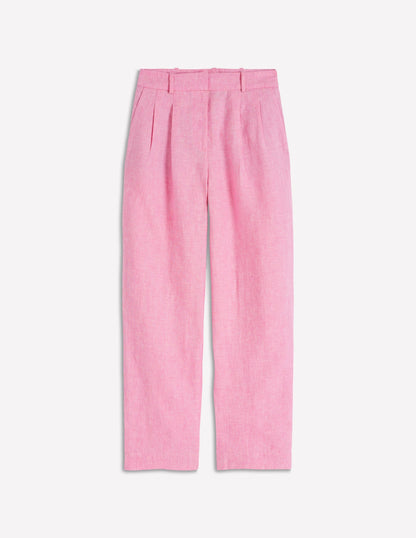Bloomsbury Linen Pants-Meadowsweet Pink Chambray