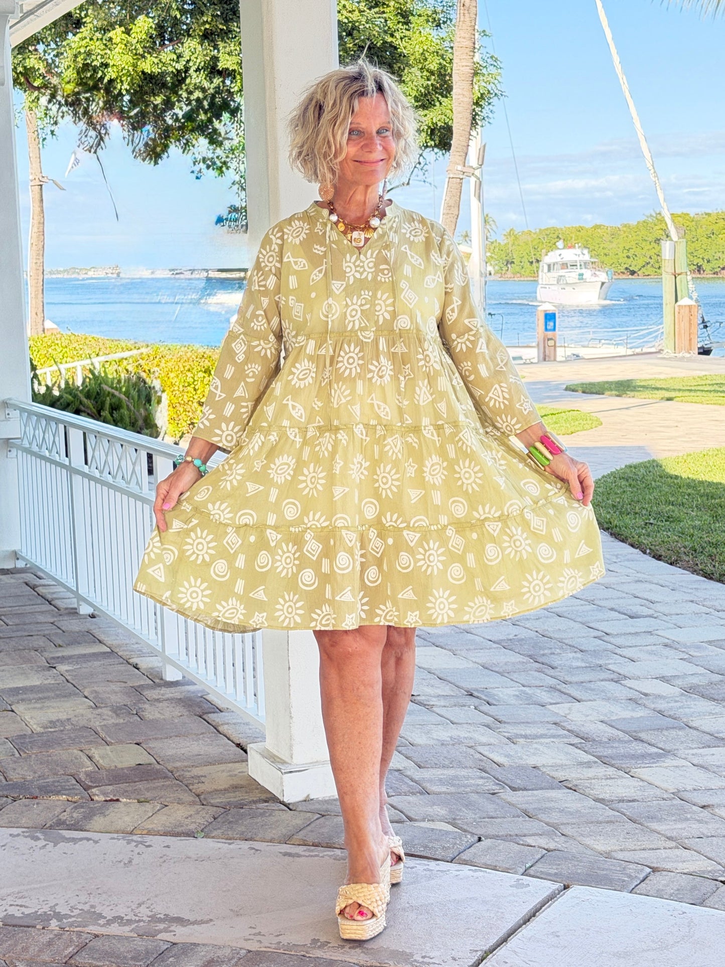 SOUTHERN CHARM COTTON DRESS