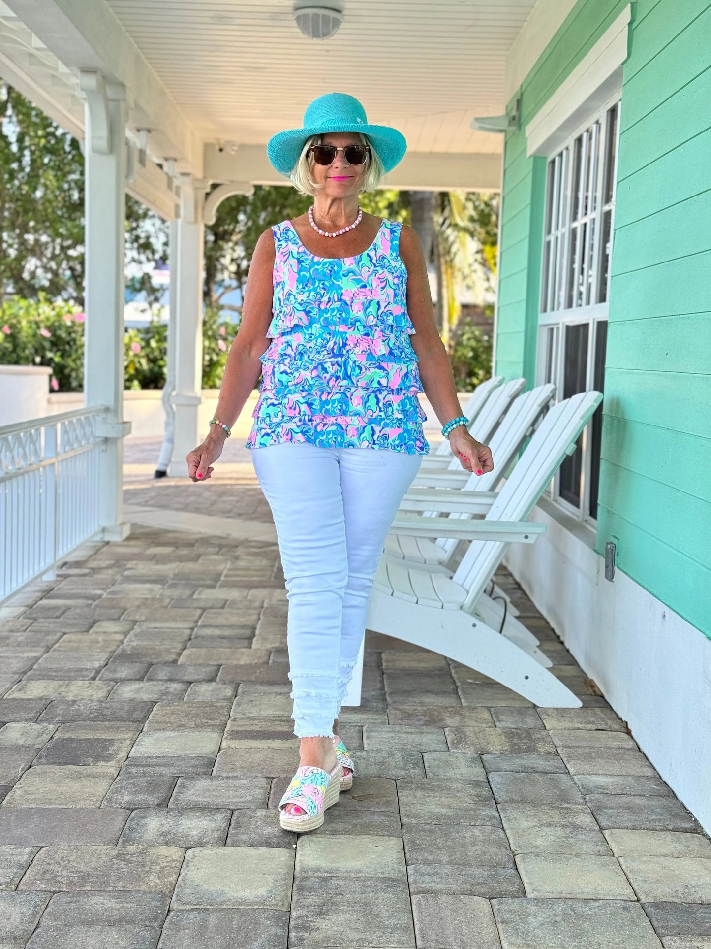 SPLASH OF PINK  CHA CHA TANK