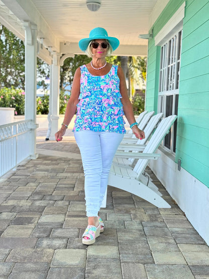 SPLASH OF PINK  CHA CHA TANK