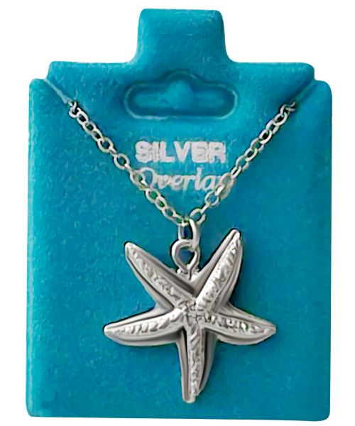 Made In USA Knobby Starfish Necklace Gold or Silver