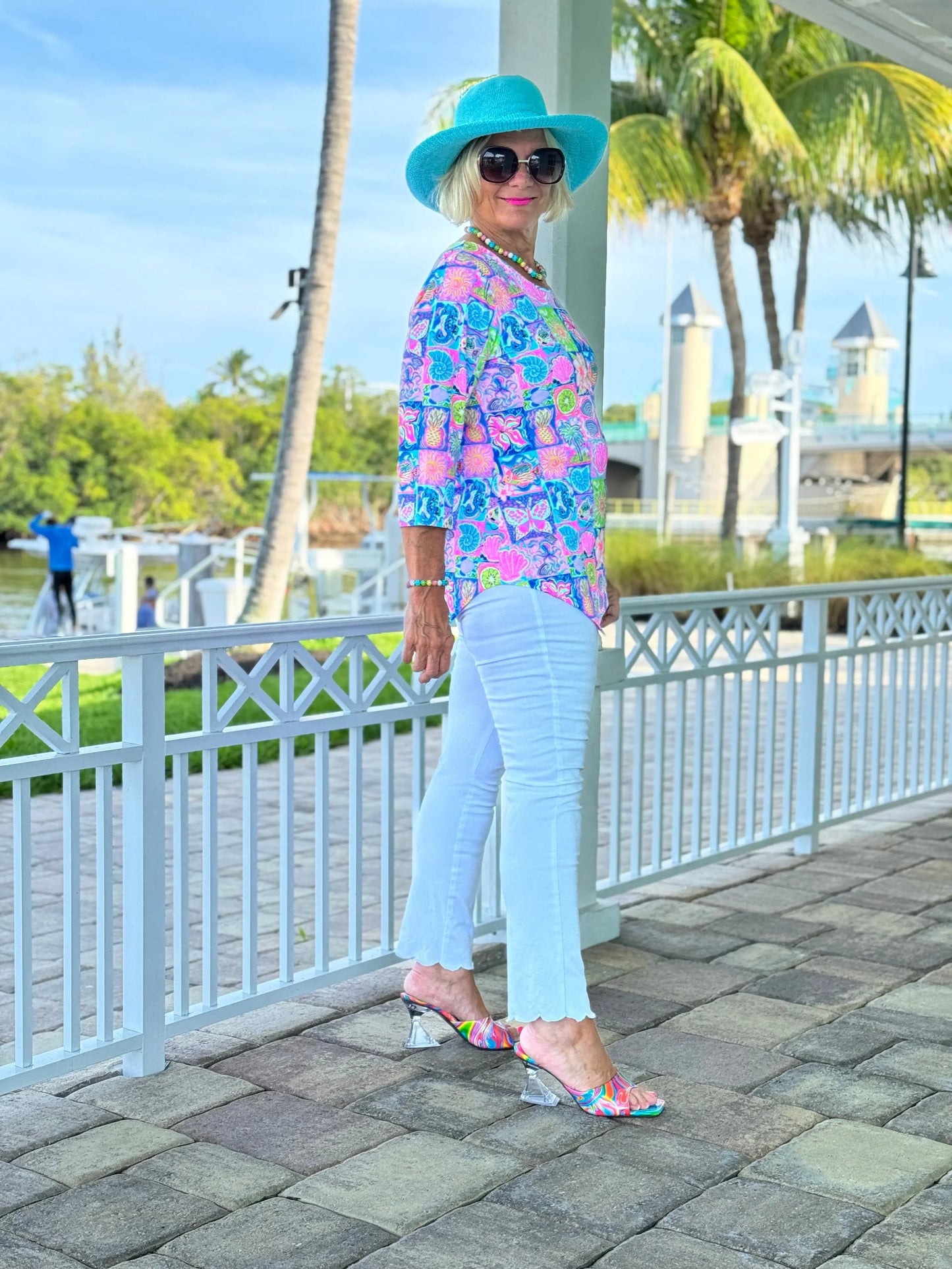 SANDY BEACH COLOR ASYMMETRICAL TOP