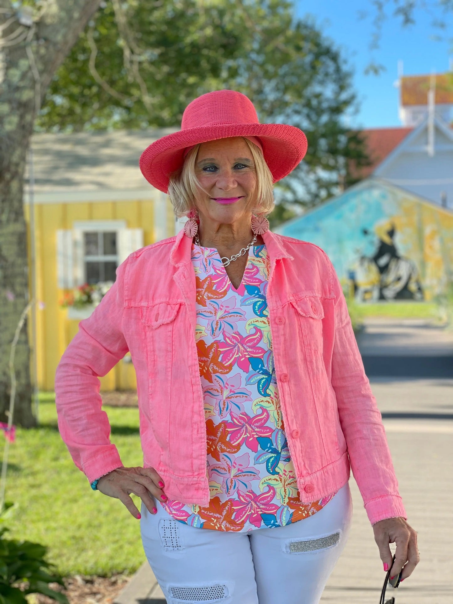 PALM BEACH GARDEN SHORT SLEEVE TOP