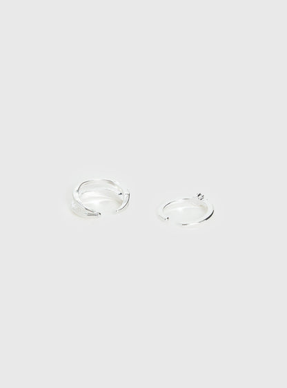 Seris Toe Ring Pack Silver